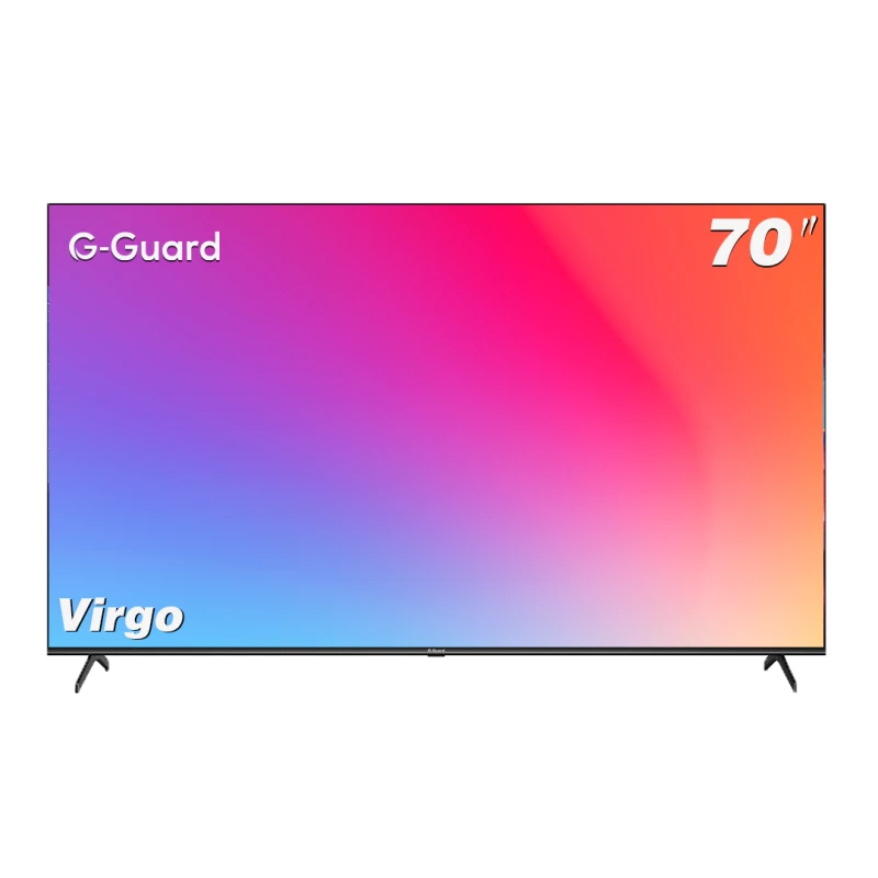 تلفزيون جي-جارد فيرجو سي جي 70 بوصة 4K الترا اتش دي ذكي جوجل، تصميم بدون إطار، HDR10، عرض الجمعة السوداء - جي-جارد